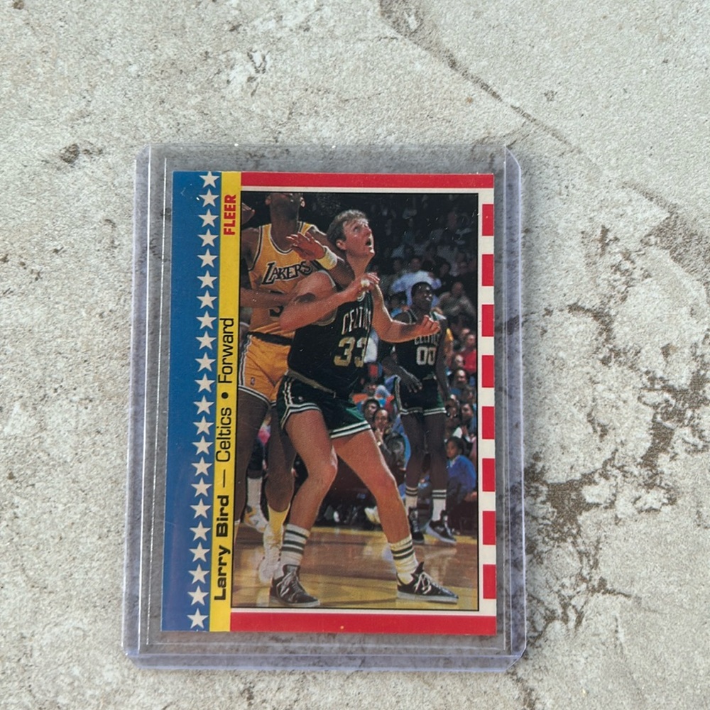 Basketball card, Larry Bird